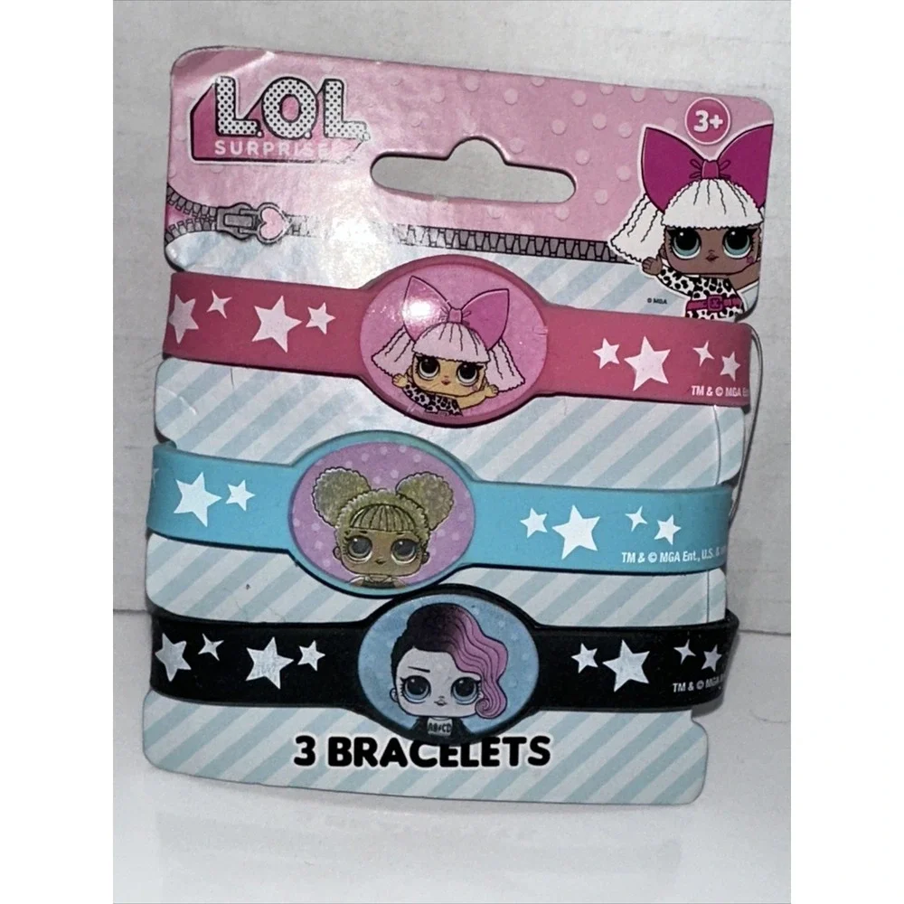 Lol Surprise Bracelet Set 3 designs Dress up Girl jewelry NEW Party Favor A21